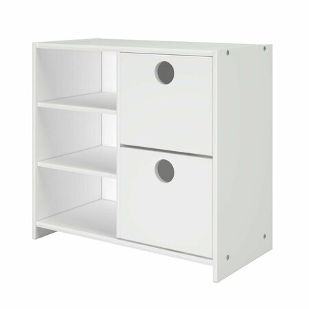 FACELIFT FIRST PD-780C-TW 2 Drawer Chest with Shelves In White FA935180